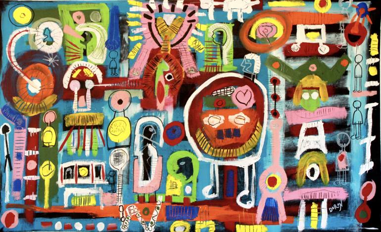 Too Much Going On Painting by Doron Noyman | Saatchi Art