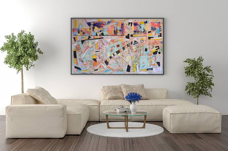 Original Abstract Expressionism Abstract Painting by Doron Noyman