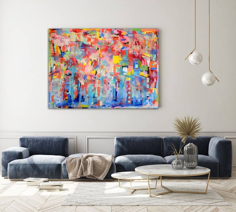 Original Abstract Expressionism Abstract Painting by Doron Noyman