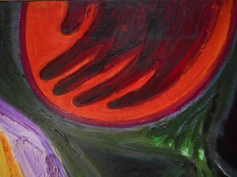 Original Expressionism Religion Painting by Charlotte Lichtblau