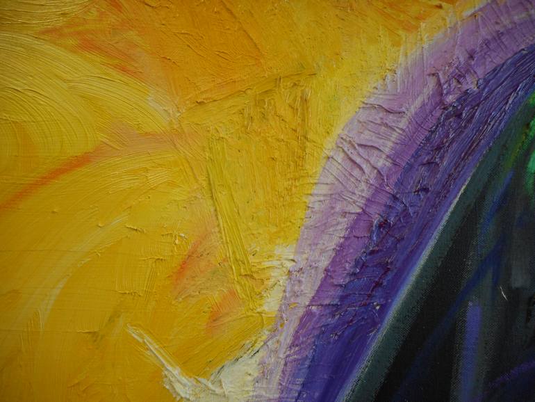 Original Expressionism Religion Painting by Charlotte Lichtblau