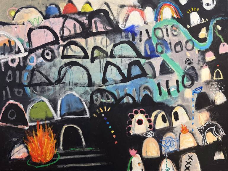 Original Abstract Expressionism Abstract Paintings by Jessica Eichman