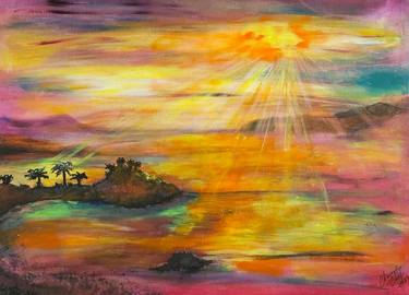 Original Impressionism Seascape Paintings by Nasrah Nefer