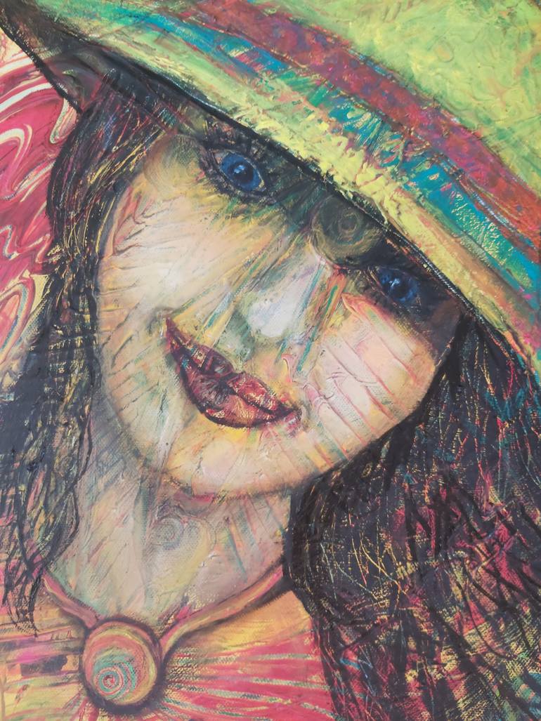 Original Figurative Women Painting by Nasrah Nefer