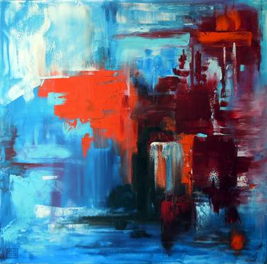 Original Abstract Expressionism Abstract Paintings by Sebastian Sandu