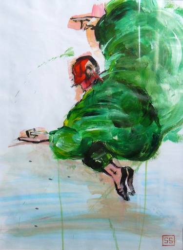 Original Conceptual Performing Arts Paintings by Sebastian Sandu