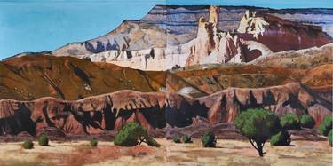 Chimney Rock, Ghost Ranch Diptych, New Mexico (as seen in TOAF London July 5-7) thumb