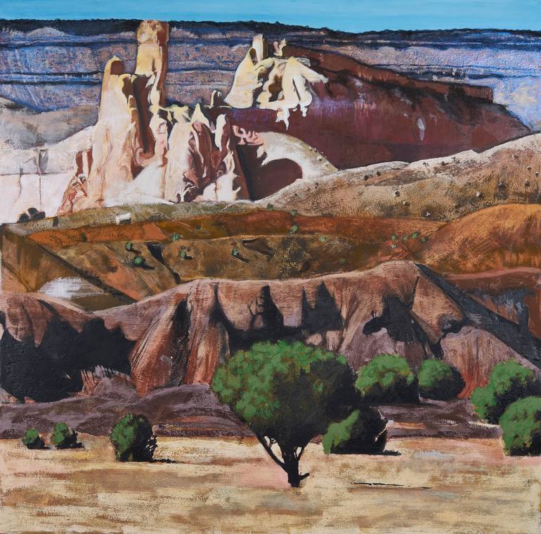 Original Figurative Landscape Painting by Lydia Bauman