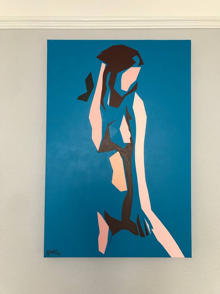 Original Abstract Nude Painting by Mark Reeves