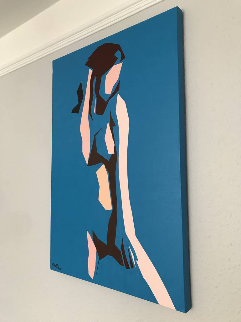 Original Abstract Nude Painting by Mark Reeves