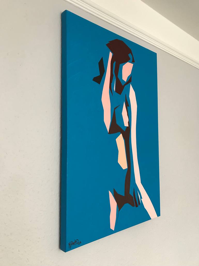 Original Abstract Nude Painting by Mark Reeves