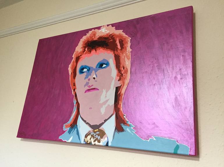 Original Pop Art Portrait Painting by Mark Reeves