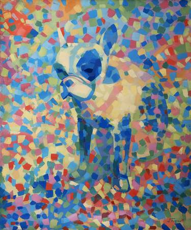 Original Abstract Expressionism Animal Paintings by Alexander Fuzaylov
