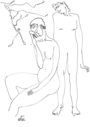 bad love, wanderer, thinker, nude, graphic thumb