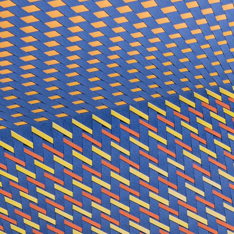 Original Abstract Geometric Painting by Lizzie Wells