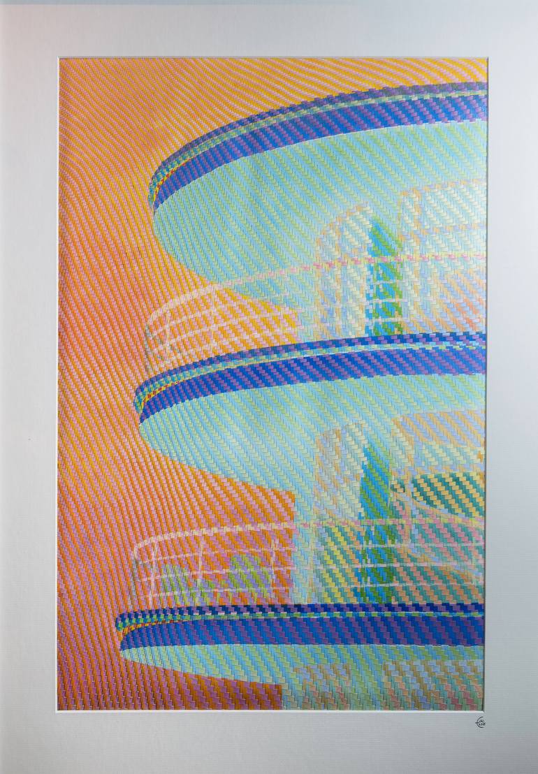 Original Modern Architecture Painting by Lizzie Wells