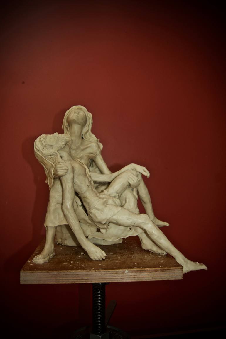 Original Figurative Religious Sculpture by Russell Bignold
