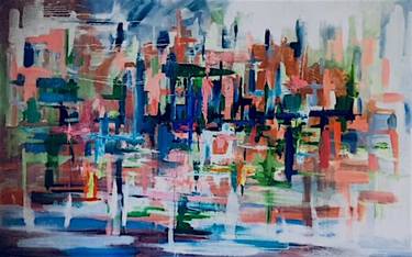 Original Abstract Expressionism Abstract Paintings by Russell Bignold