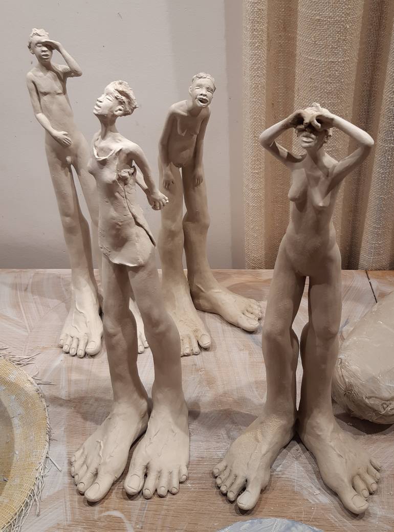 Original Contemporary Women Sculpture by María Eugenia Piacentini Veron