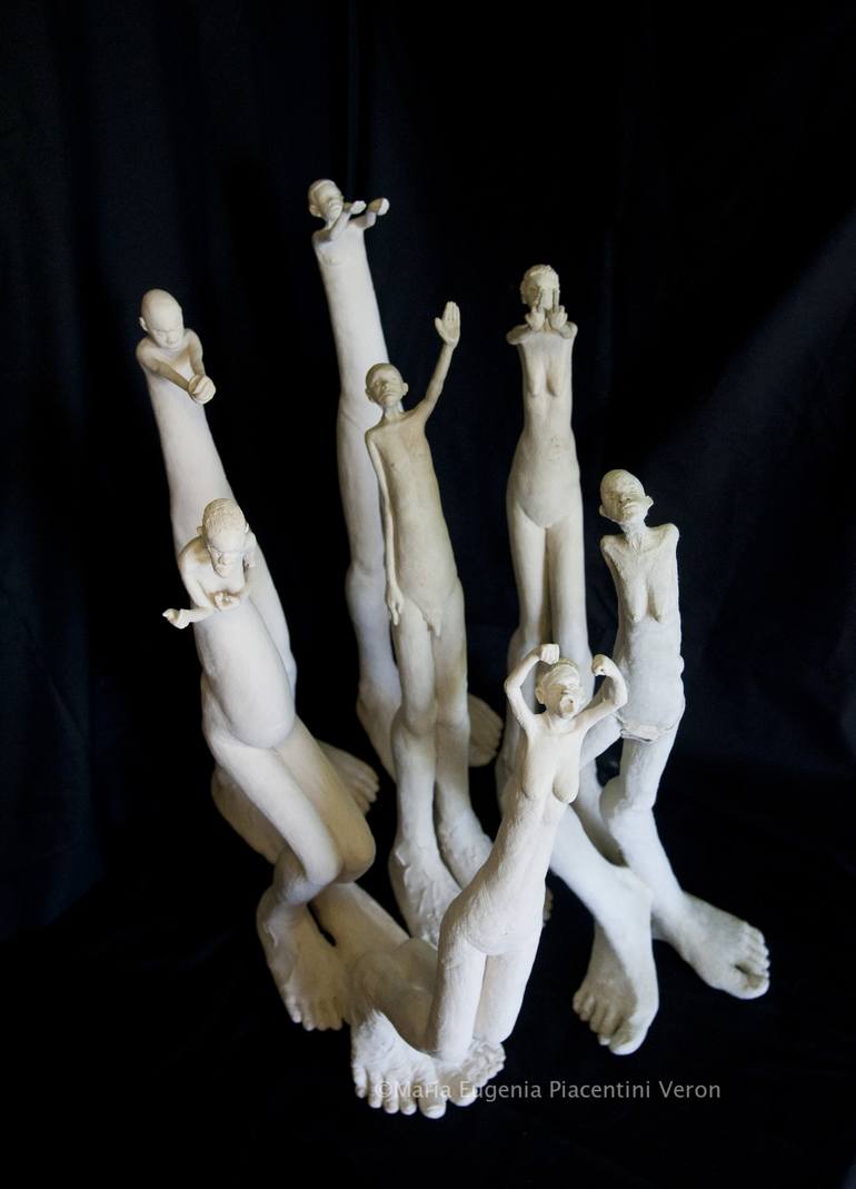 Original Expressionism Culture Sculpture by María Eugenia Piacentini Veron