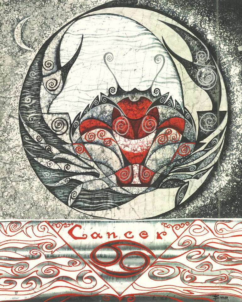 Art & Collectibles Original Acrylic Painting Cancer Painting Acrylic