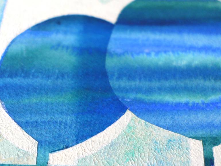 Original Abstract Boat Painting by Julia Ismambetova