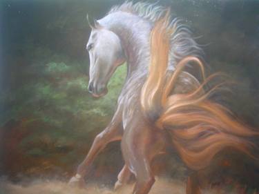 Original Realism Horse Paintings by Andreas Galiotos