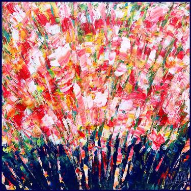 Print of Abstract Expressionism Floral Paintings by Rudi Art Peters