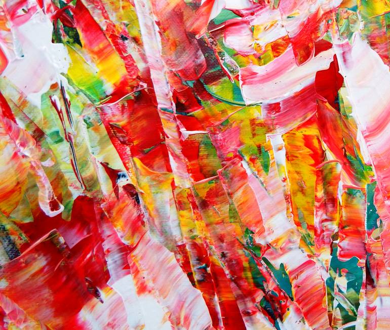 Original Abstract Expressionism Floral Painting by Rudi Art Peters