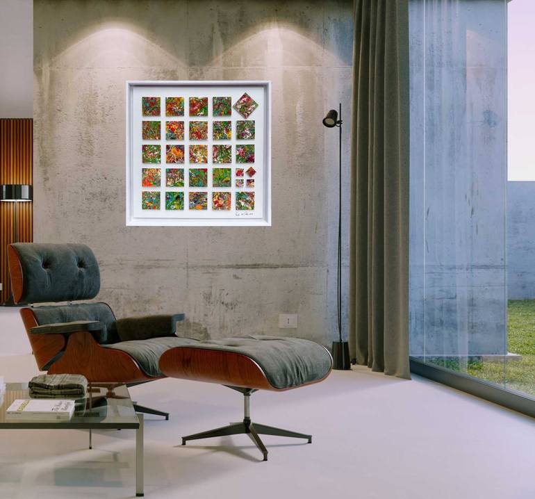 Original Abstract Expressionism Abstract Mixed Media by Rudi Art Peters