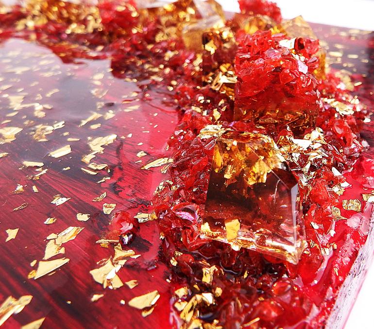 Original Abstract Expressionism Nature Mixed Media by Rudi Art Peters