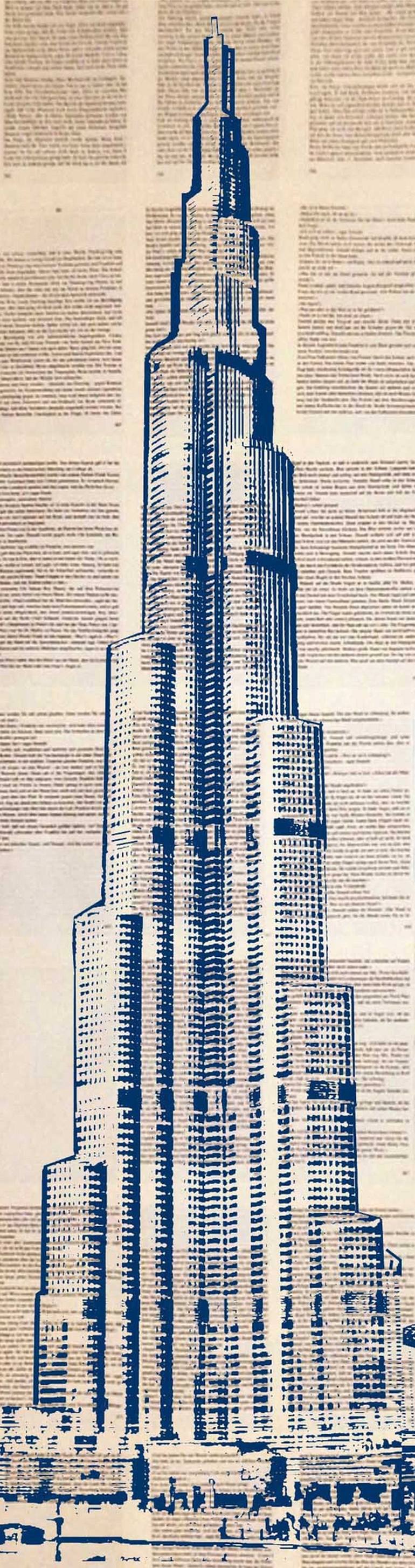 Original Modern Cities Drawing by Rudi Art Peters