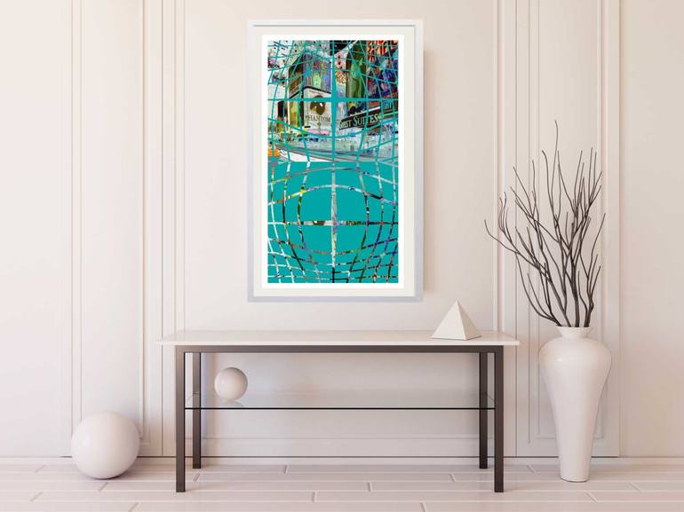 Original Abstract Expressionism Cities Drawing by Rudi Art Peters