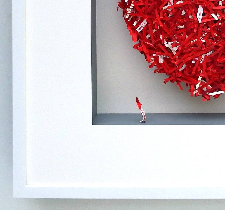 Original Minimalism Love Sculpture by Rudi Art Peters