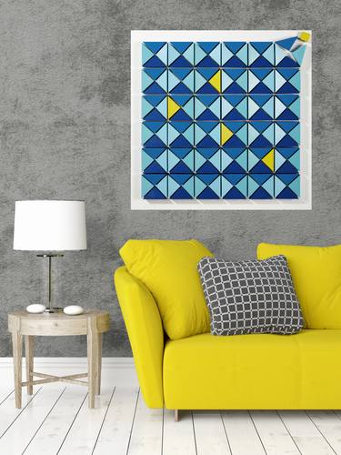 Original Geometric Collage by Rudi Art Peters