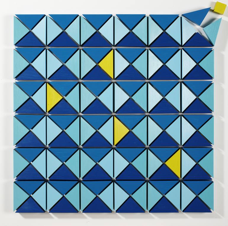 Original Figurative Geometric Collage by Rudi Art Peters