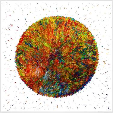 Original Expressionism Outer Space Paintings by Rudi Art Peters