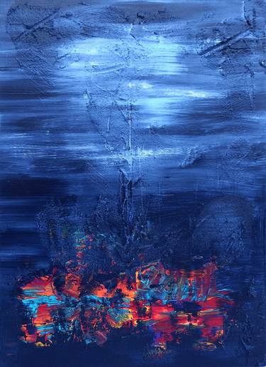 Print of Abstract Expressionism Seascape Paintings by Rudi Art Peters