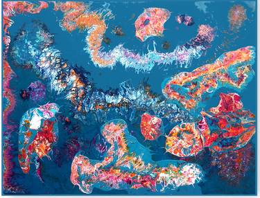 Original Abstract Seascape Paintings by Rudi Art Peters