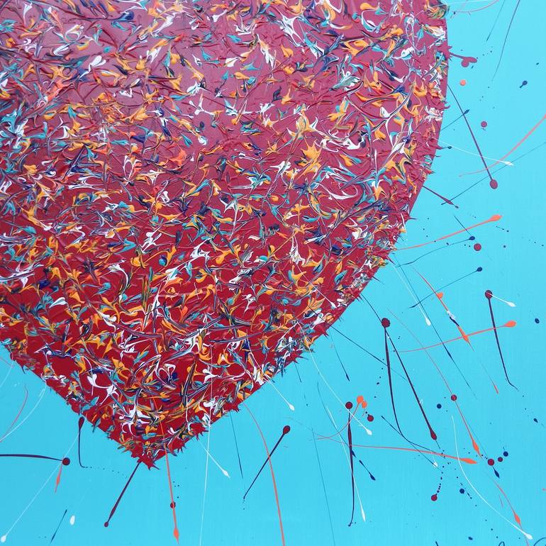 Original Expressionism Love Painting by Rudi Art Peters