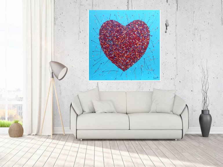 Original Expressionism Love Painting by Rudi Art Peters