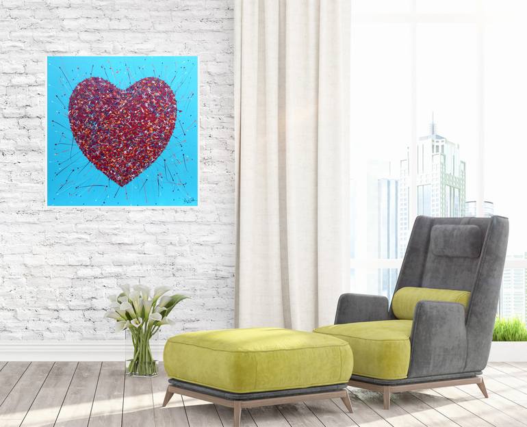 Original Expressionism Love Painting by Rudi Art Peters