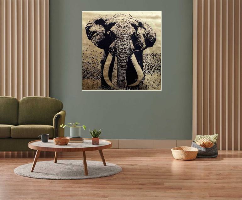 Original Contemporary Animal Painting by Rudi Art Peters