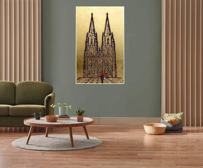Original Architecture Painting by Rudi Art Peters