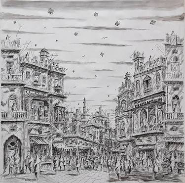 Original Architecture Paintings by Sajjad Ahmad