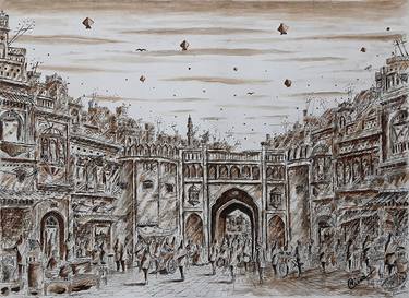 Original Architecture Paintings by Sajjad Ahmad