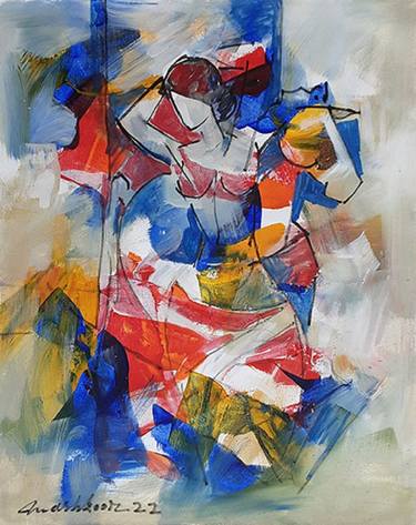 Original Abstract Expressionism Abstract Paintings by Sajjad Ahmad
