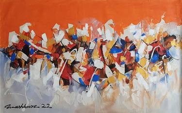 Original Expressionism Abstract Paintings by Sajjad Ahmad