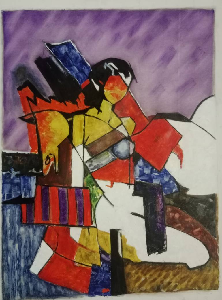 Gone with the Wind Abstract Art Painting by Sajjad Ahmad | Saatchi Art