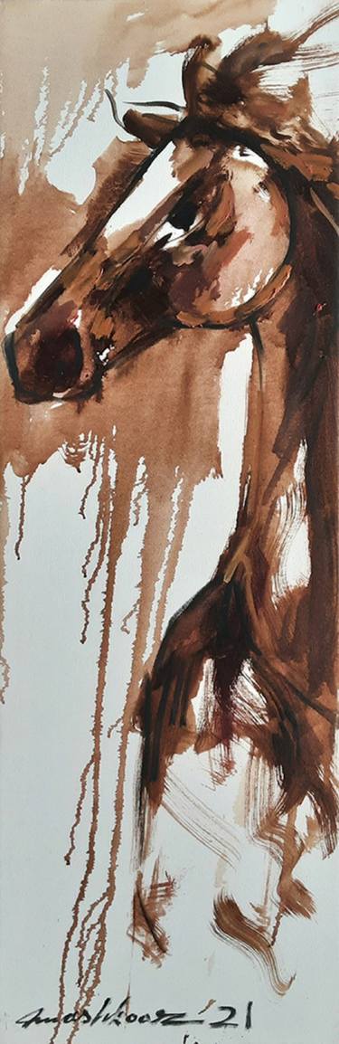 Original Abstract Expressionism Abstract Painting by Sajjad Ahmad